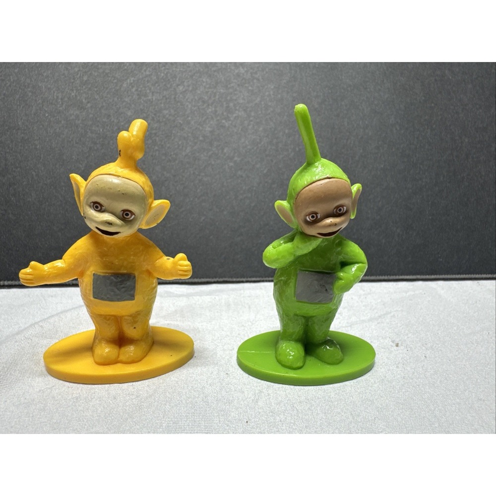 1998 Teletubbies Figures DecoPac Cake Toppers Vintage 2.5" Toys Ragdoll lot of 2